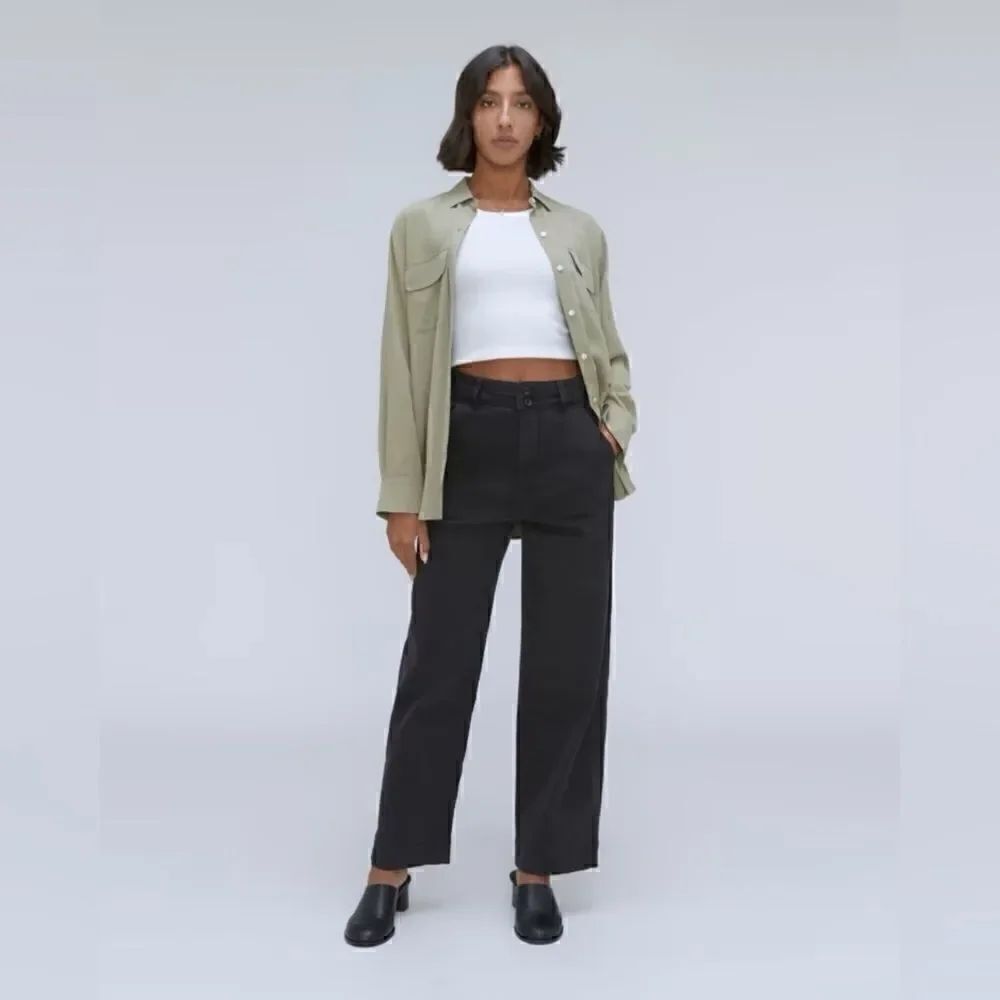 Everlane The Organic Wide-Leg Pant